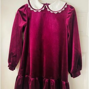 Vintage Burgundy velveteen dress
